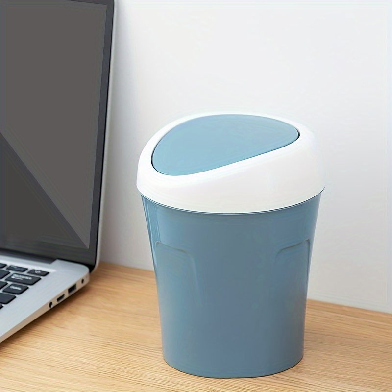 DRSEON Mülleimer Mini Desktop Mülleimer Compact mit Deckel