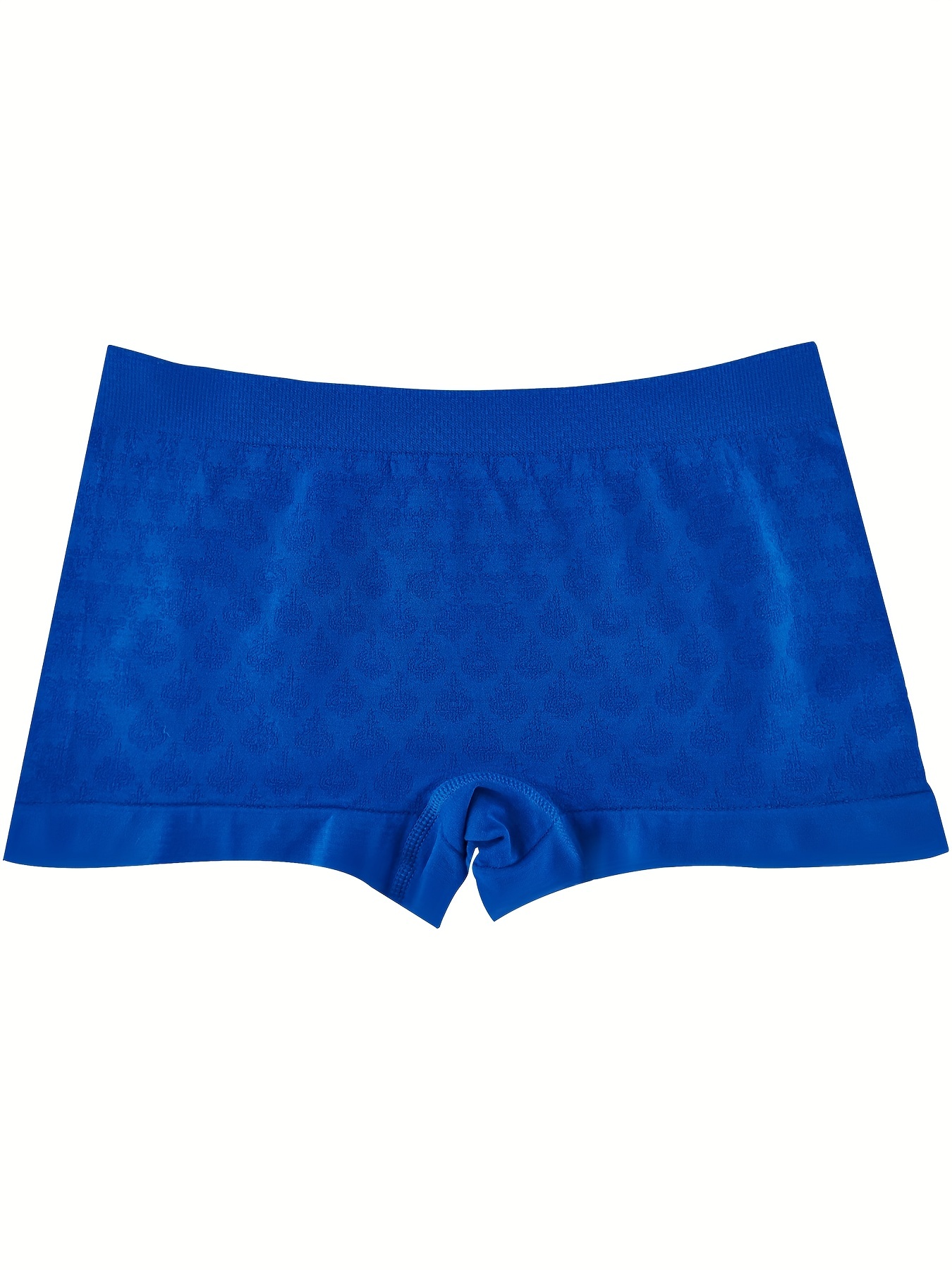 Simple Textured Boyshort Panties Comfy Soft Low Waist - Temu Canada