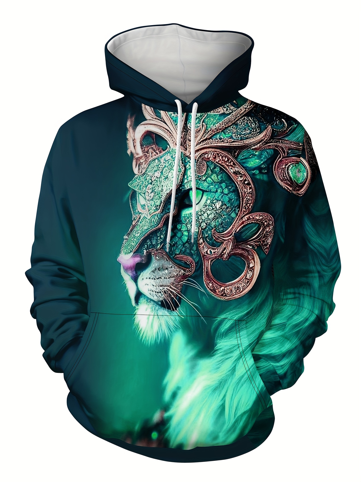 Tiger 3d Print Hoodies Men Graphic Hoodie Comfy Loose Trendy - Temu