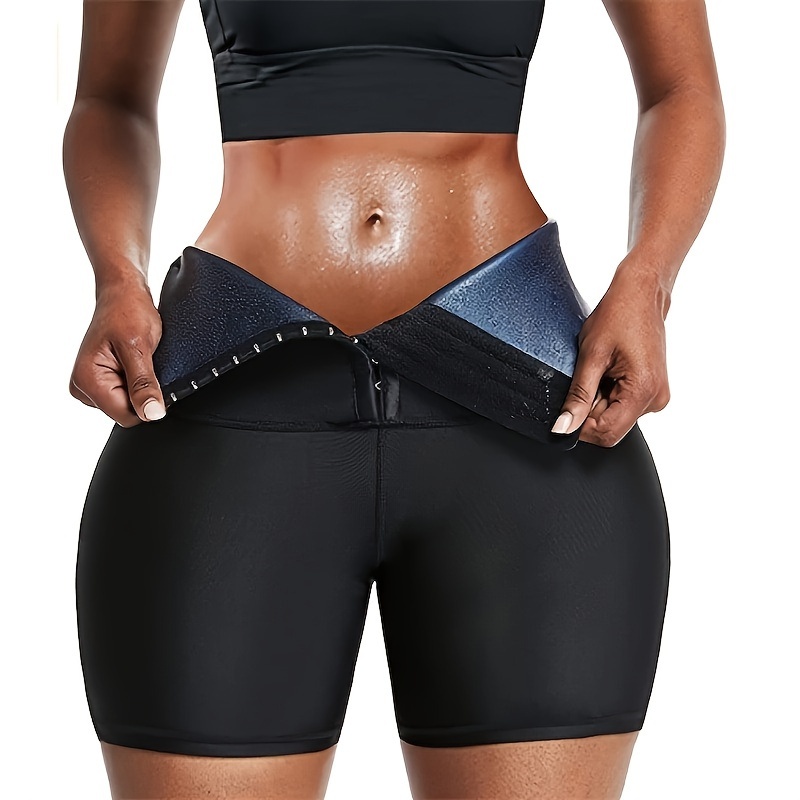 1pc Sports Storm Sweat Body Shaper For Women With Pu Coating