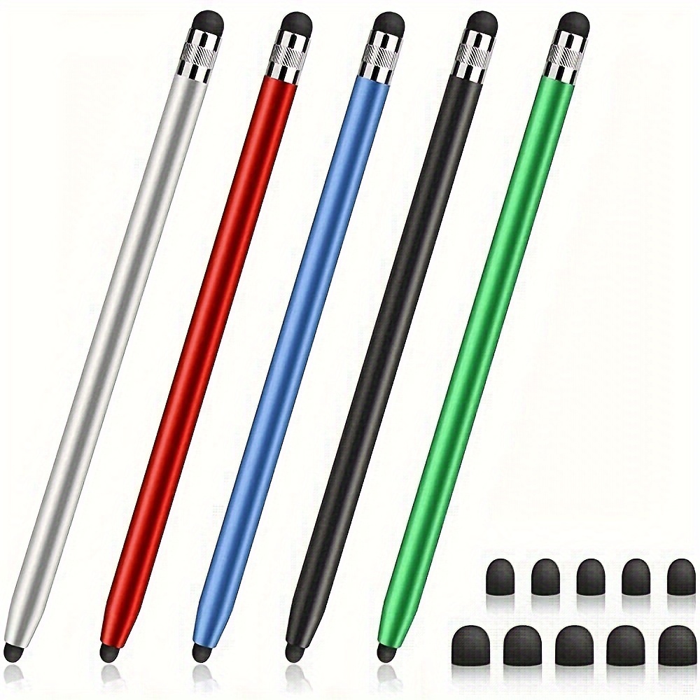  Paquete de 12 lápices capacitivos para pantallas táctiles  innhom Stylus Pen para iPad, compatible con iPad, iPhone, tabletas,  Samsung, Kindle y bolígrafos de tinta negra, bolígrafos 2 en 1 : Celulares  y Accesorios