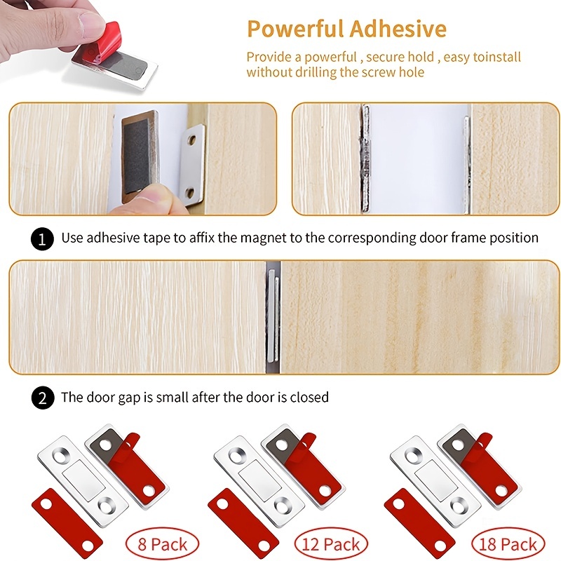 Cabinet Magnetic Catch Ultra Thin Cabinet Door Magnetic - Temu