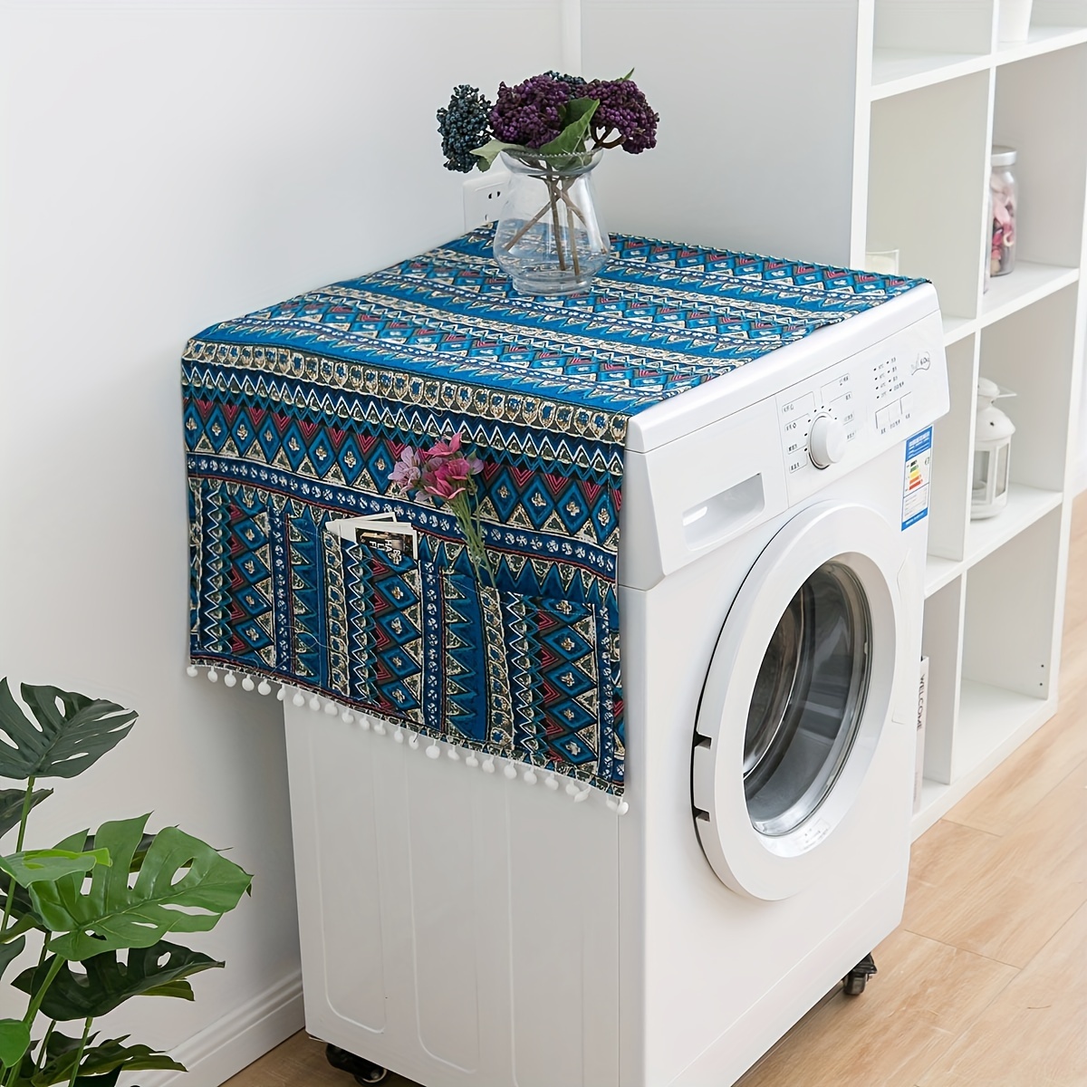 Household Refrigerator Towel Dust Cover Storage And - Temu