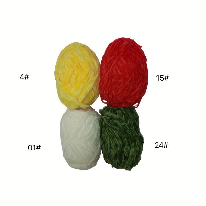 High Tenacity 100% Polyester Velvet Knitted Yarn Chenille For Hat