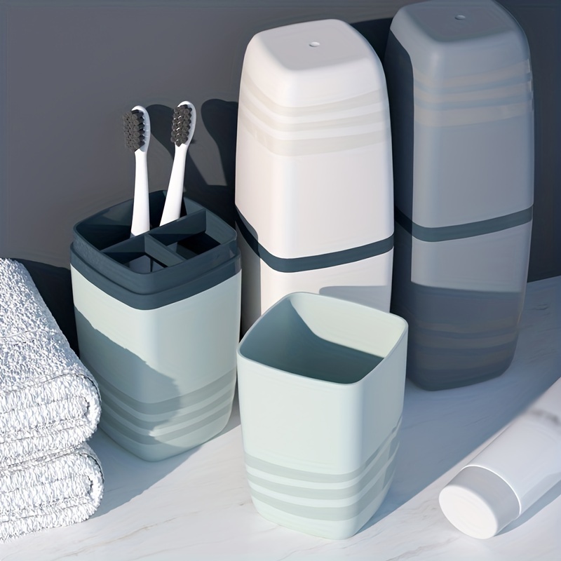 Travel Toothbrush Cup Holder with Cover for Traveling