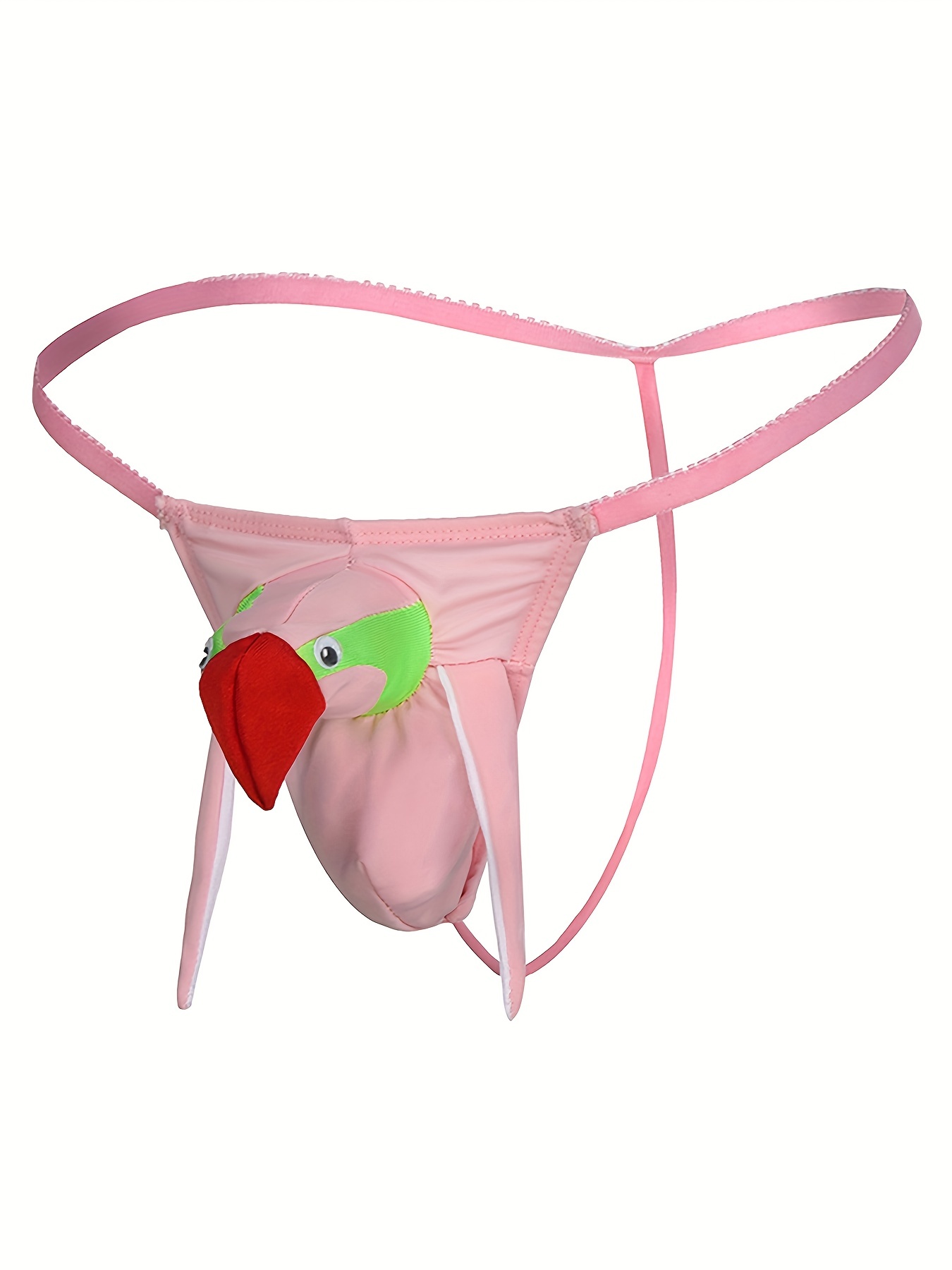 Pink Pig Nose Women's Underwear Thongs Sexy Breathable T-Back Panties 