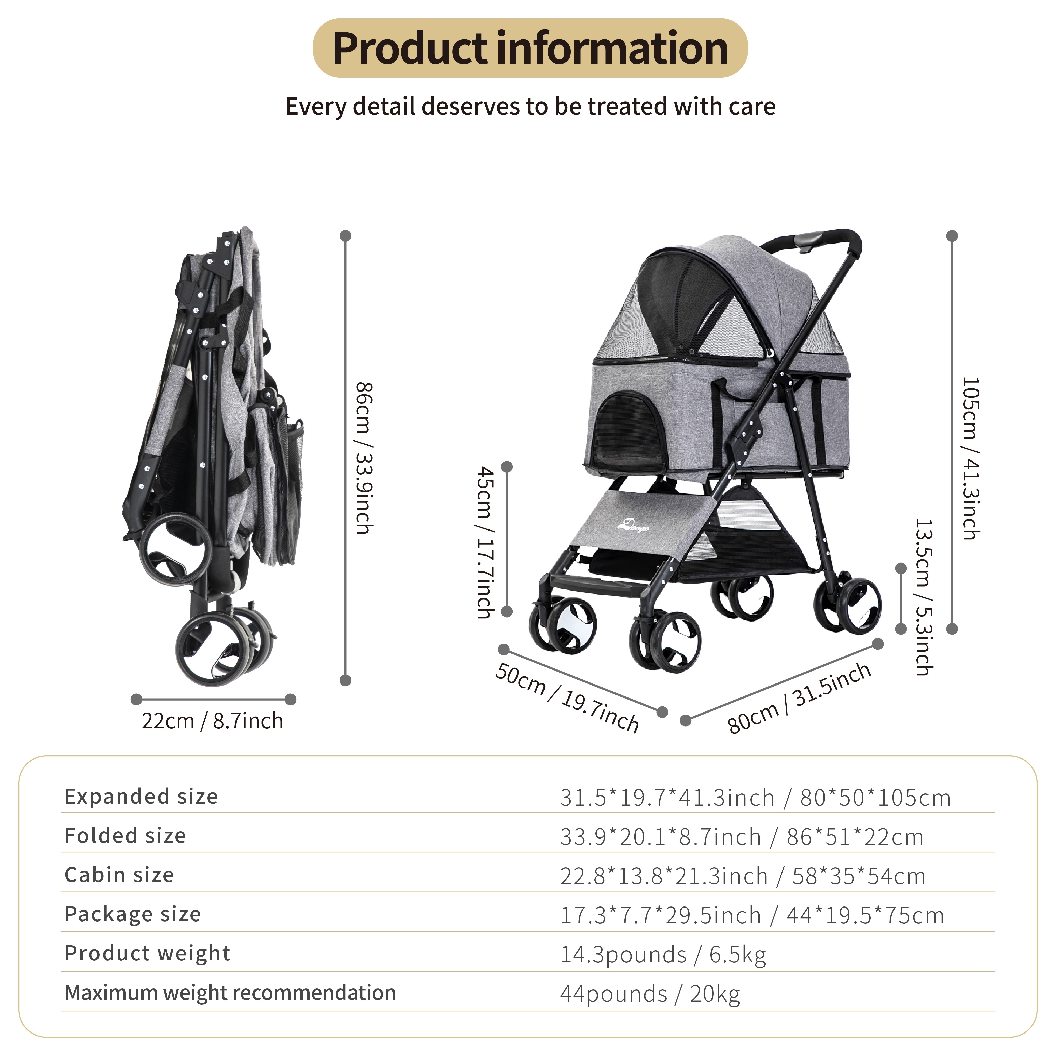 Stroller up 2024 to 20kg