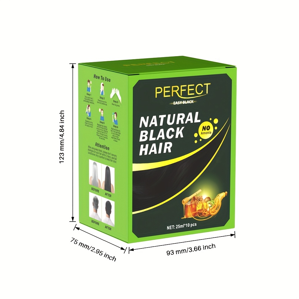 10pcs Box Natural Hair Volumizing Shampoo Paraben & Sulfate Free