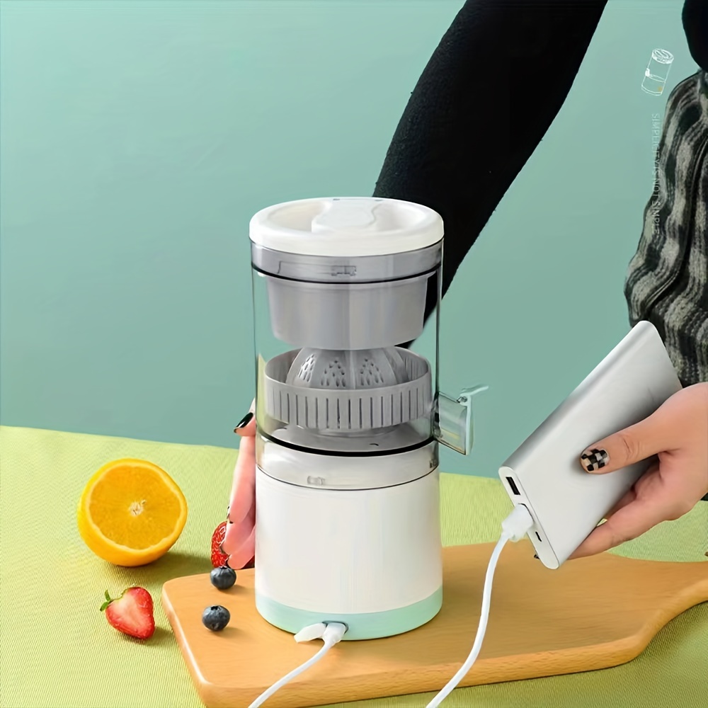 Exprimidor eléctrico portátil, licuadora de alimentos para bebés, taza  mezcdora USB recargable 400 ml Mezcdor de 4 cuchils Baoblaze exprimidor  portátil para el hogar