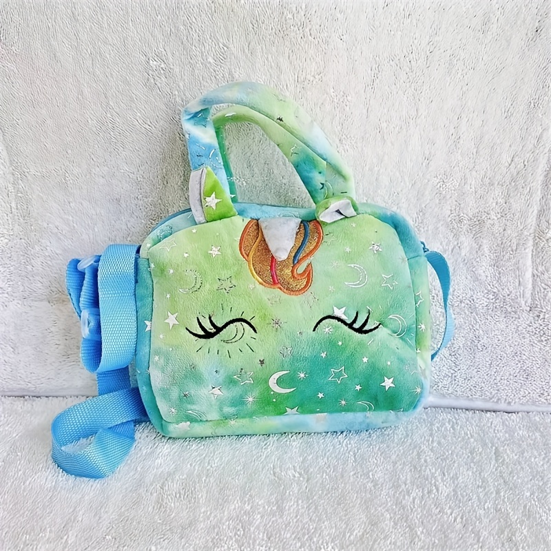 Girls Cute Tie Dye Unicorn Embroidered Messenger Bag, Colorful Storage Bag  Handbag, Gift For Girls - Temu