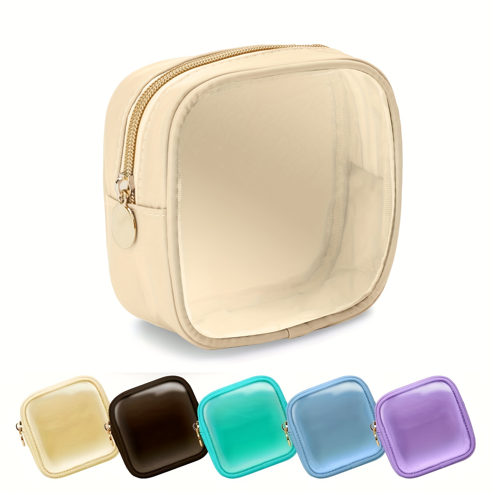 Mini Mesh Storage Bag,Multicolored Portable Travel Toiletry Pouch,Mini Mesh  Pouch Coin Purse,Makeup Lipstick Cosmetic Storage Bags,Mini Organizer Bag  with Zipper Q8T1 