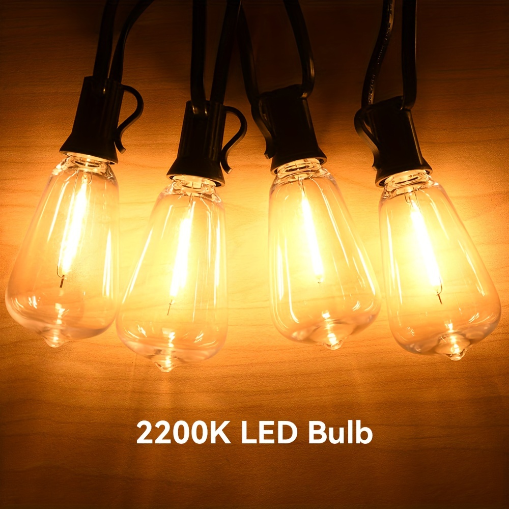 LED Lichterkette 6m lang Batterie warmweiß Lights 50 LED innen