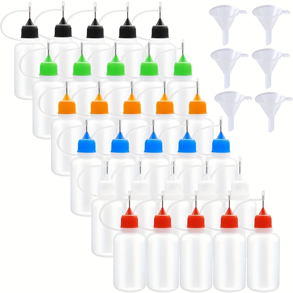 Needle Tip Glue Applicator Bottles For Liquid Paint Glue - Temu