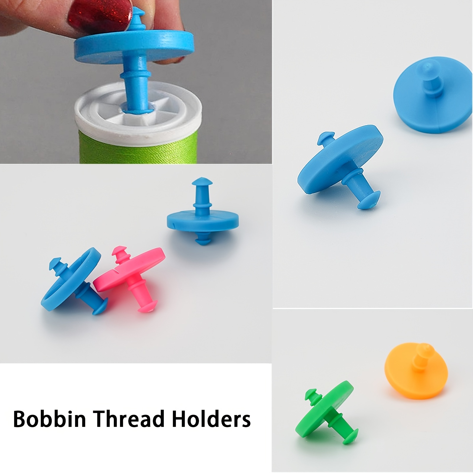 Sewing Bobbin Toppers Bobbin Holder Protectors Bobbin Holder Clamps Thread  Holder Tool Sewing Machine Tools For Thread Spool Organizing - Temu Mexico