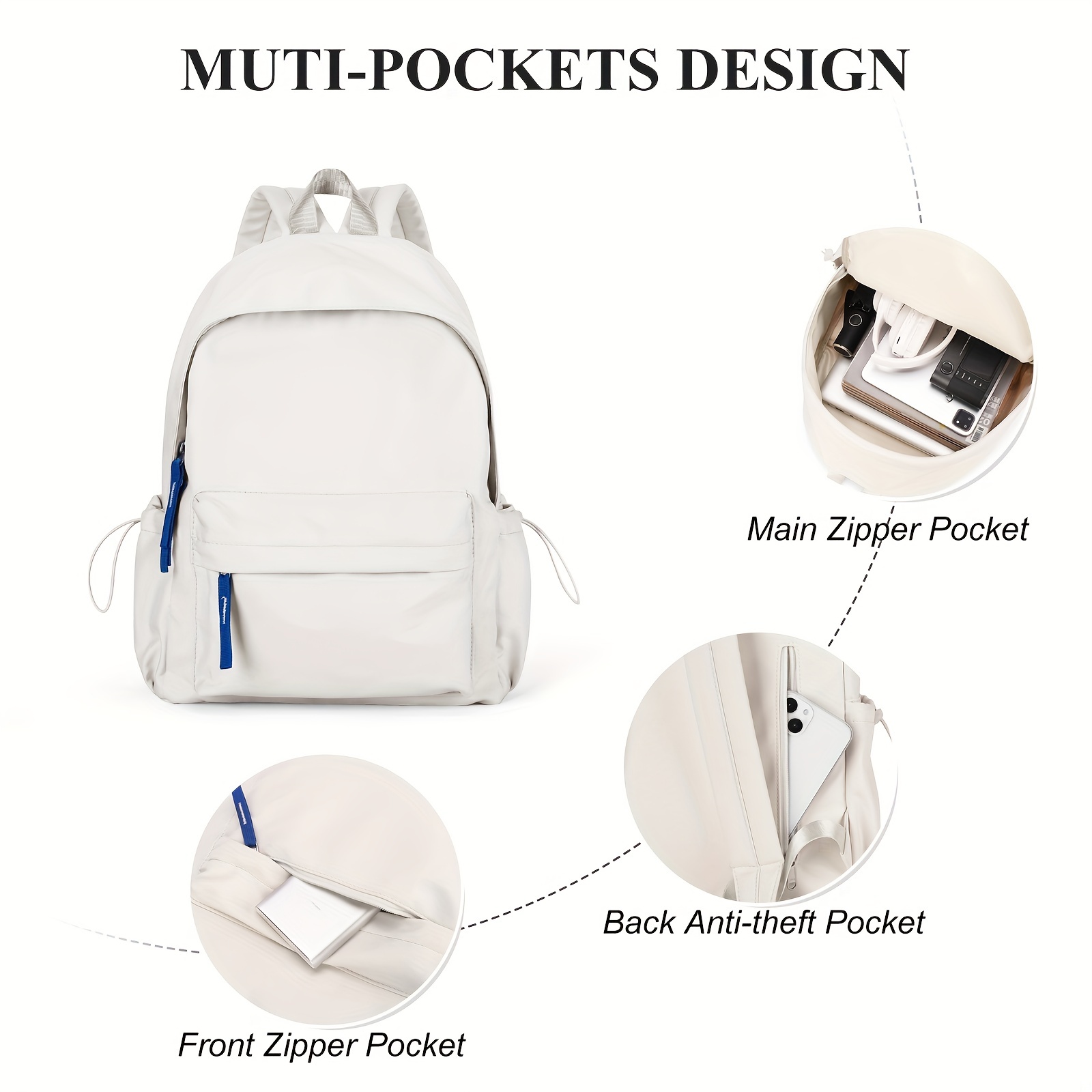 Minimalist Pocket Front Backpack