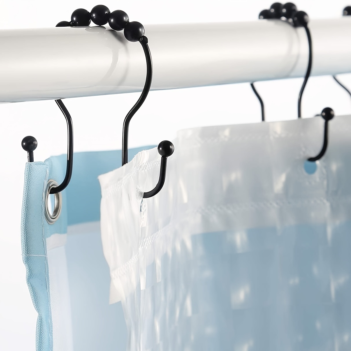 Shower Curtain Hooks Stainless Steel Roller Rust resistant - Temu