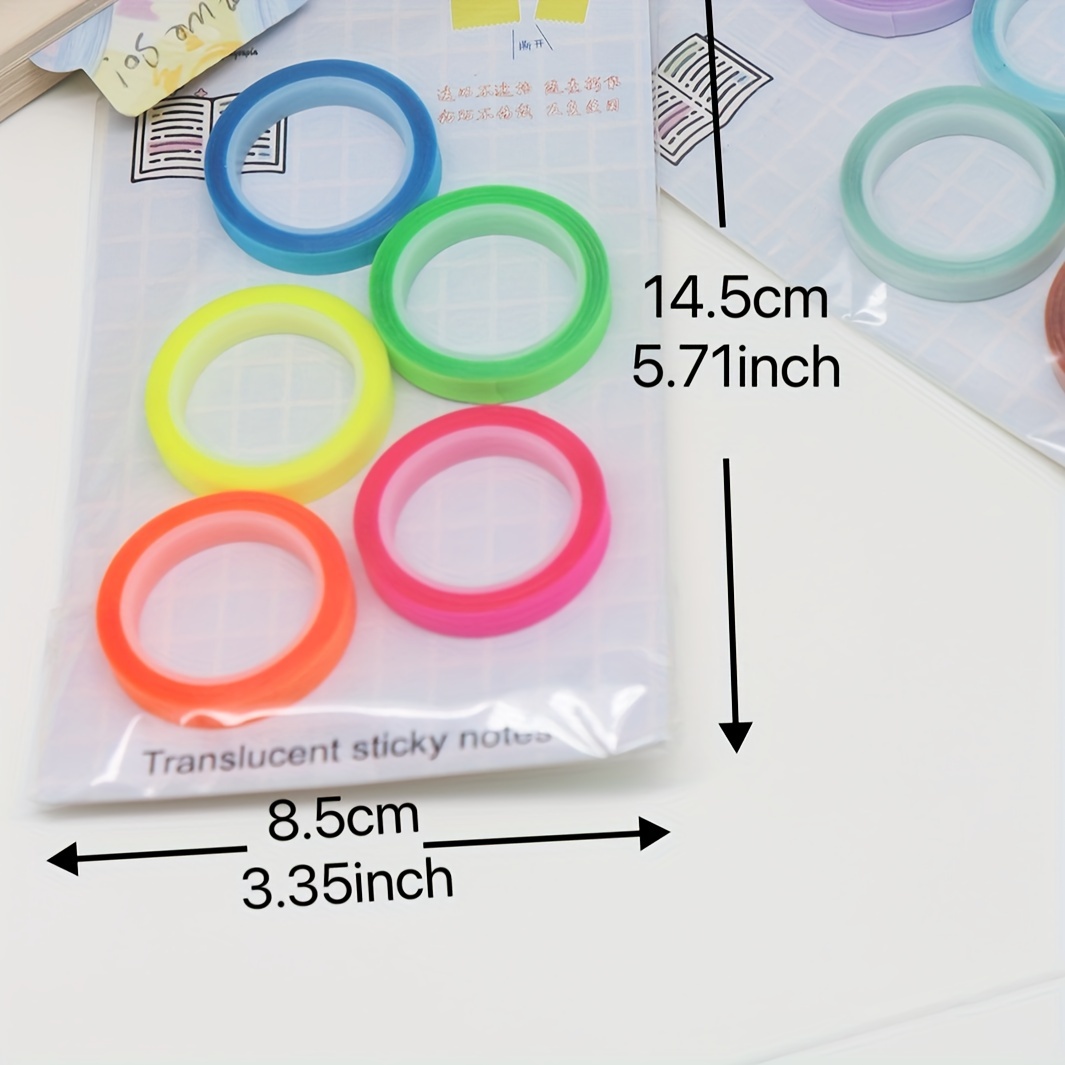 5Pcs Scrapbooking Tape Decorative Sticker Paper Tape Sticky Note Washi Tape  Masking Tape