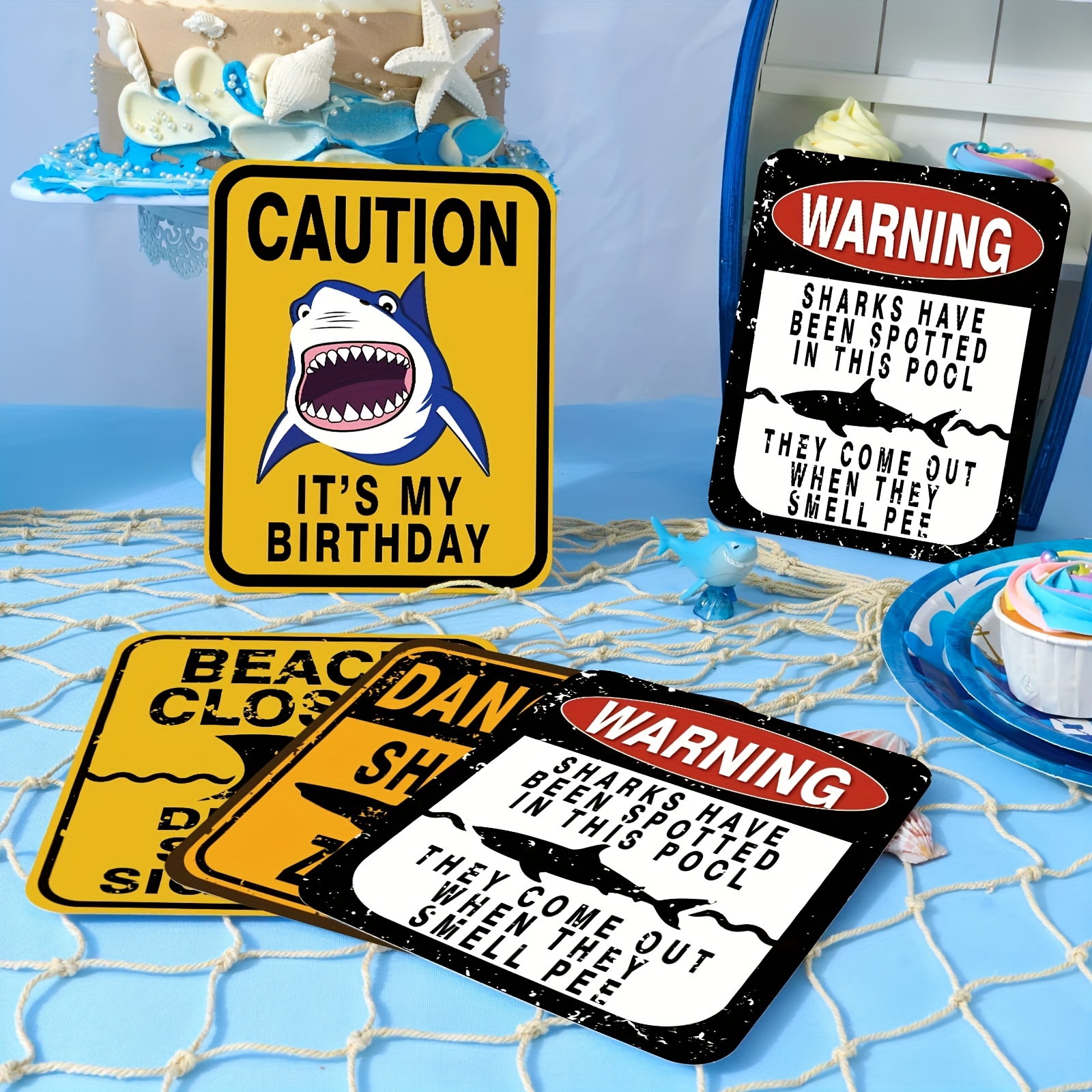 Las mejores ofertas en Suministros para fiestas de cumpleaños Shark