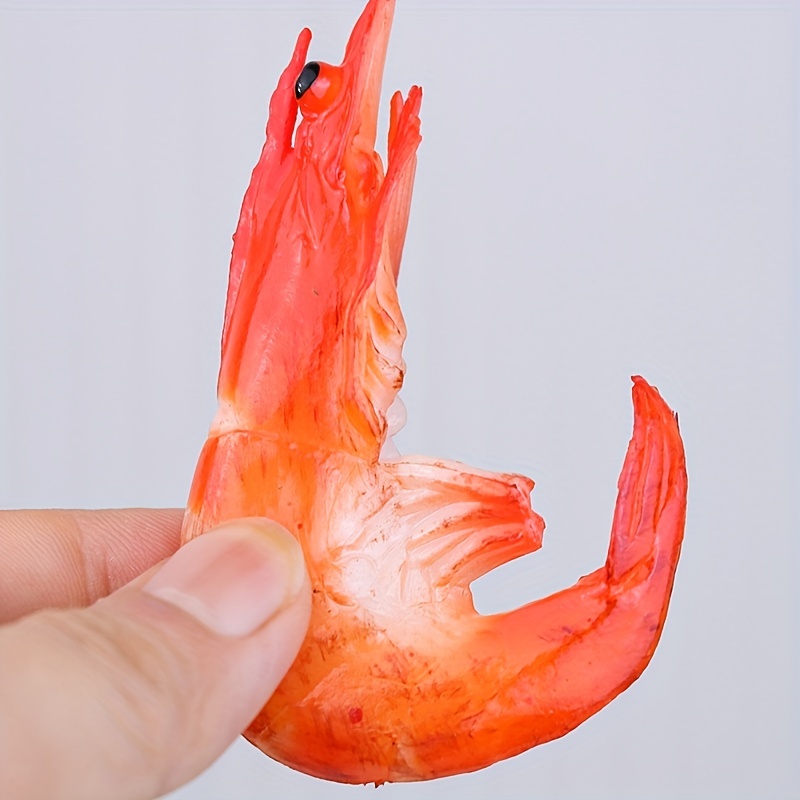 Realistic Seafood Platter Simulation Model Red Shrimp Green Shrimp Straight  Red Shrimp Green Shrimp Perfect Home Decoration Toy - Toys & Games - Temu