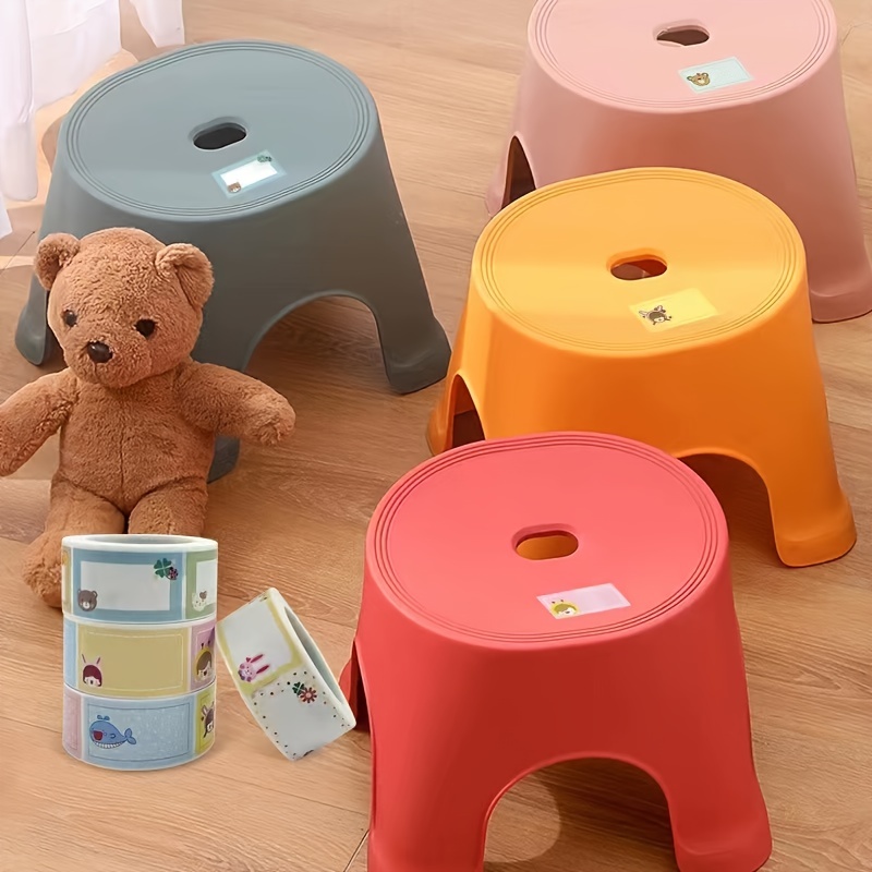 Cute Cartoon Name Sticker for Kids, Self-adhesive Label