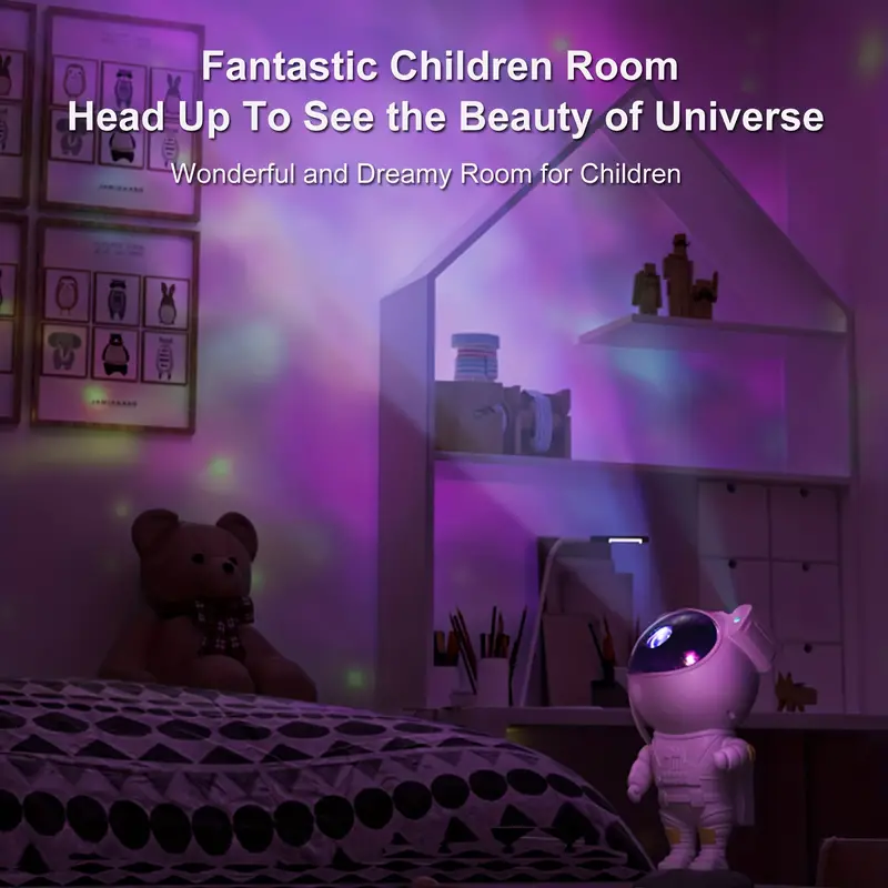 star projector galaxy night light astronaut projector with remote timer starry nebula ceiling led lamp kids room decor aesthetic tiktok space buddy astronaut galaxy projector led lights for bedroom mini cute gift for kids adults home party ceiling room decor christmas birthdays valentines day details 8