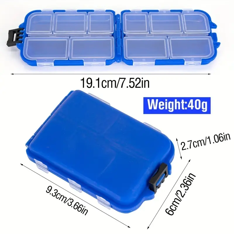 Durable Portable Fishing Tackle Box Multiple Compartments - Temu