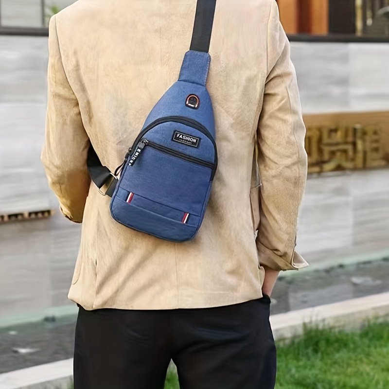 2023 new single shoulder bag men's fashion trend crossbody bag