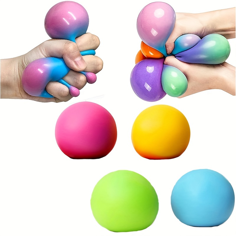 12 Pcs Sensory Stress Ball Soulager la tension Anxiété Améliorer la  concentration Coloré Fidget Jouet pour enfants Adultes Couleur aléatoire