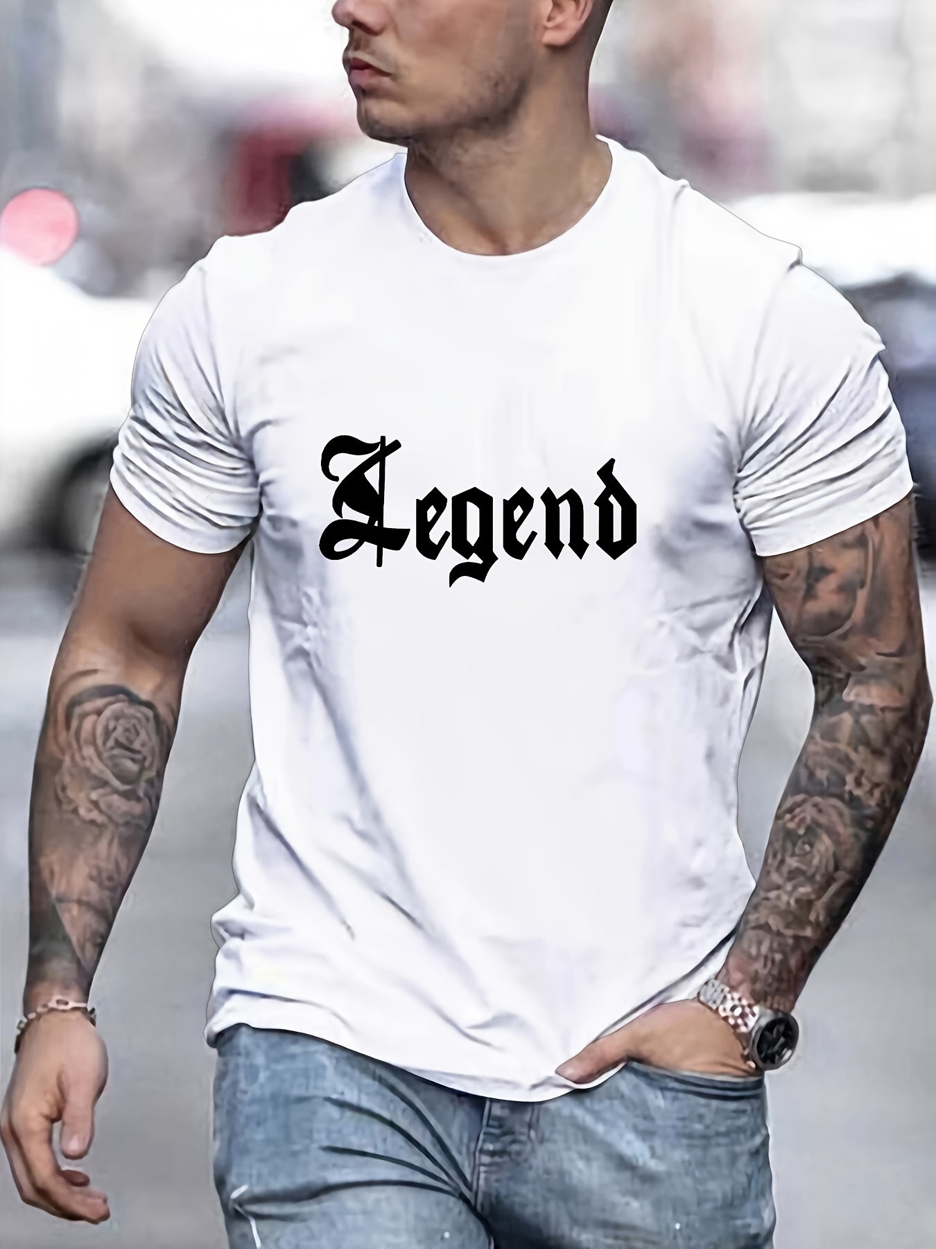 Legend Print T Shirt Tees Men Casual Short Sleeve T shirt - Temu