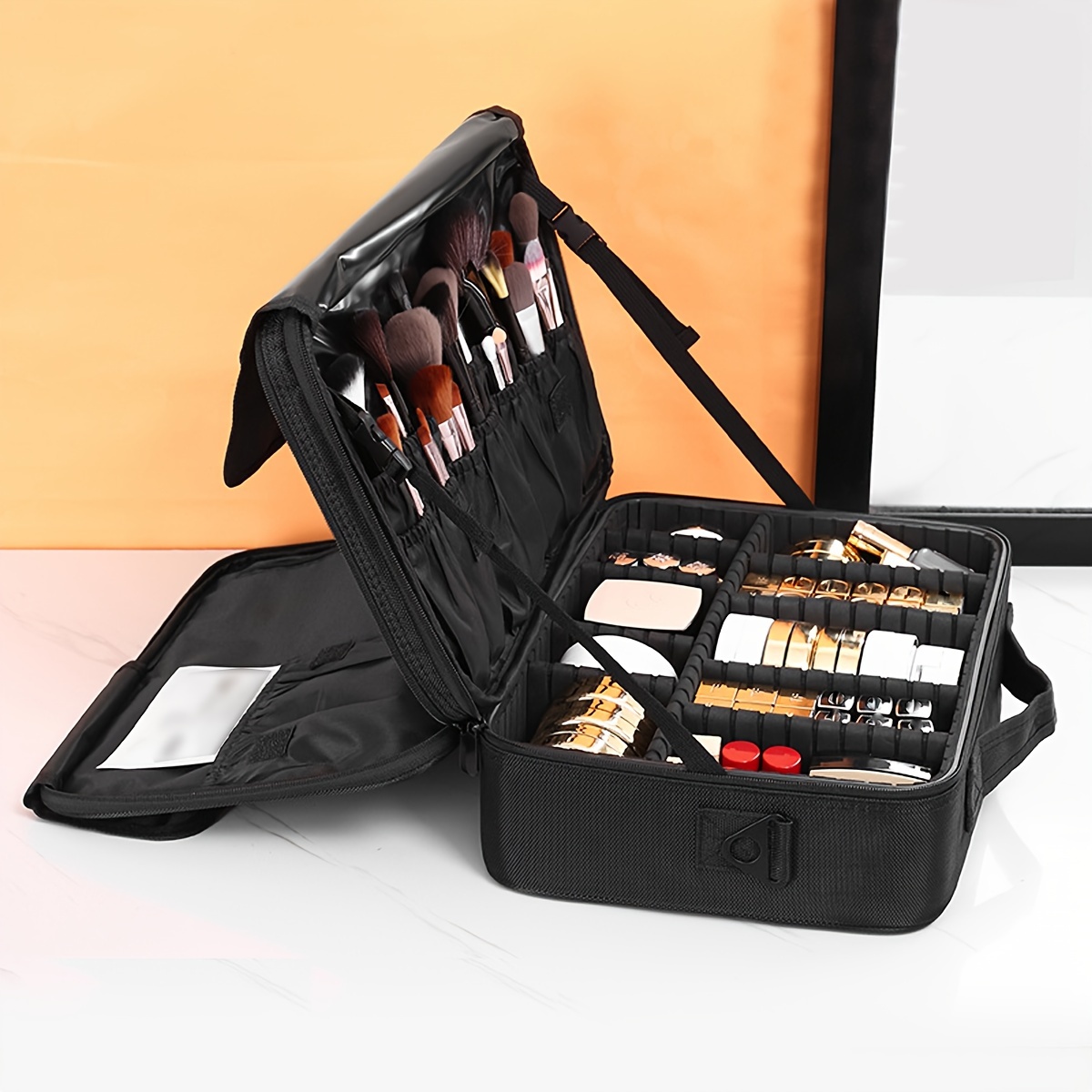 Professional Makeup Bag Portable Cosmetic Case Storage Handle Organizer  Travel 