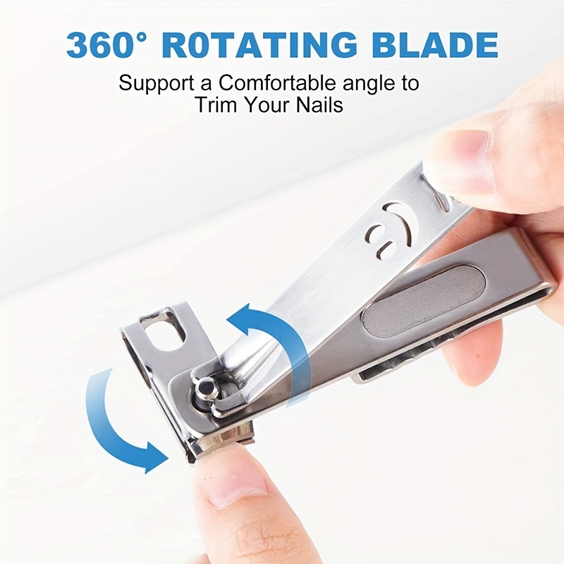 Nail Clippers for Men - 360 Degree Rotary Nail Clipper for Seniors with  Long Handle Easy Grip, Sturdy Sharp Stainless Steel Effortless Self  Pedicure