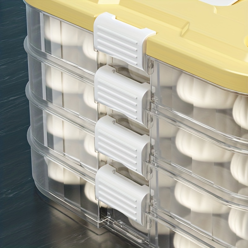 Large Capacity Refrigerator Storage Box Portable Egg Box Non Stick Bottom