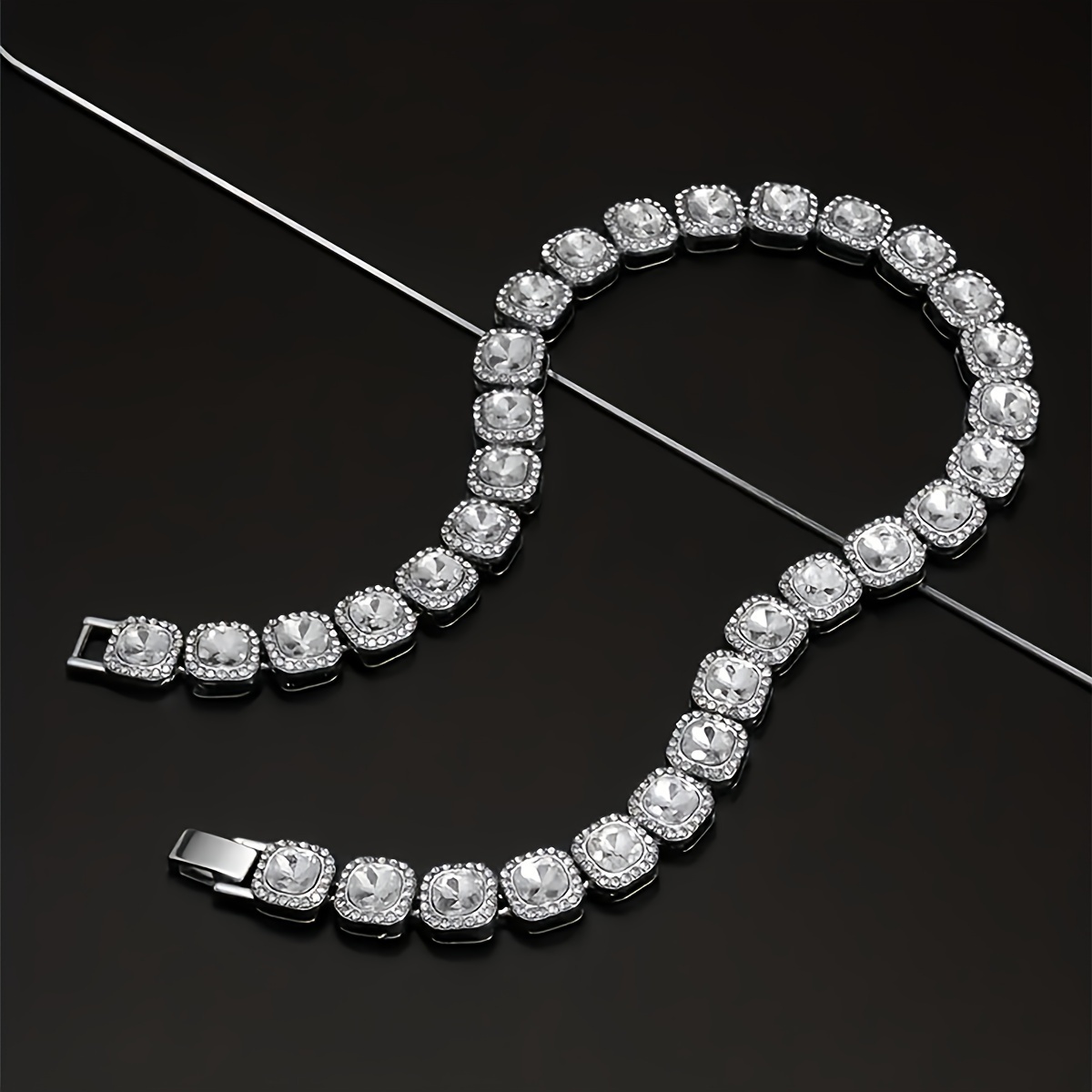 Mens fake deals diamond necklace