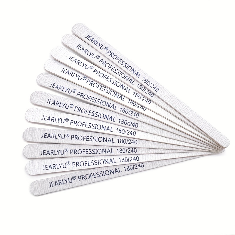 100pcs Professional Double-Sided Grey Sandpaper Nail File Set