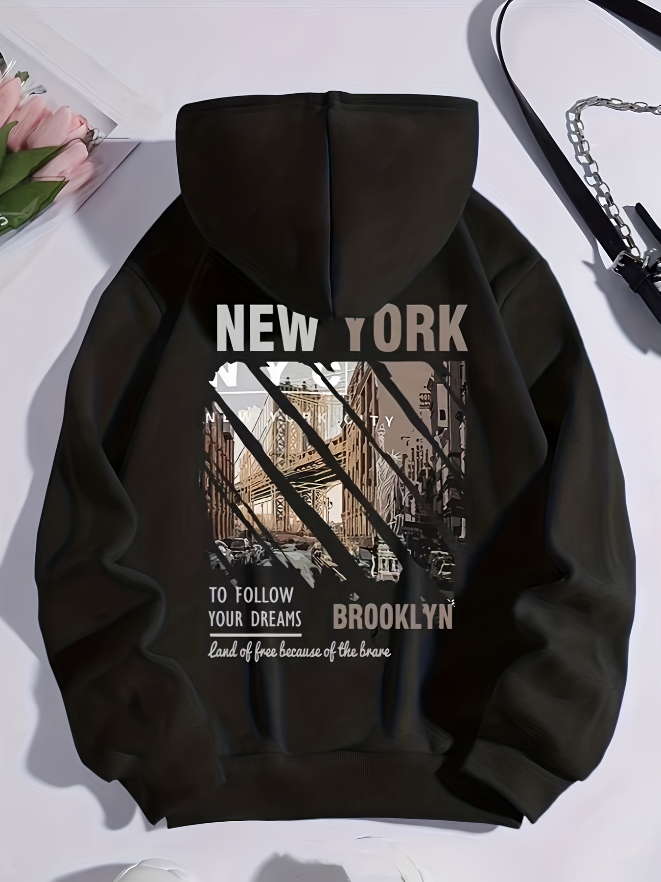 New York Graphic Zip-Up Hoodie