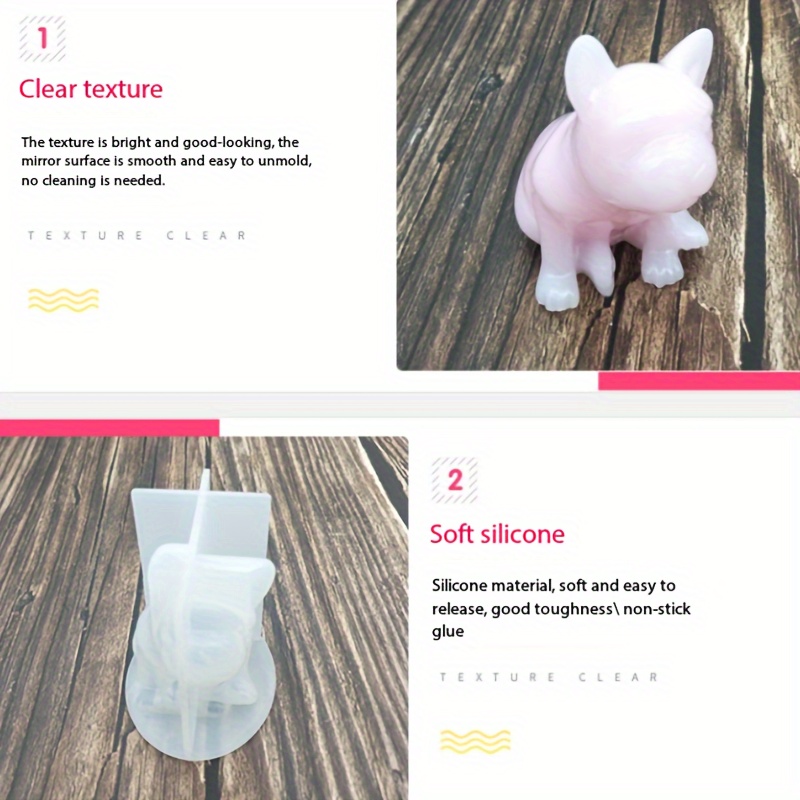 1pc Lovely Animals Silicone Mold Handmade Clear Epoxy Resin Molds Jewelry  Making