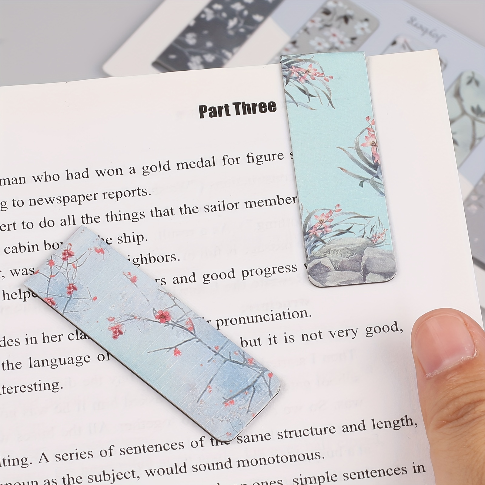  15 Pieces Bookmark, Magnetic Bookmarks for Women, Men