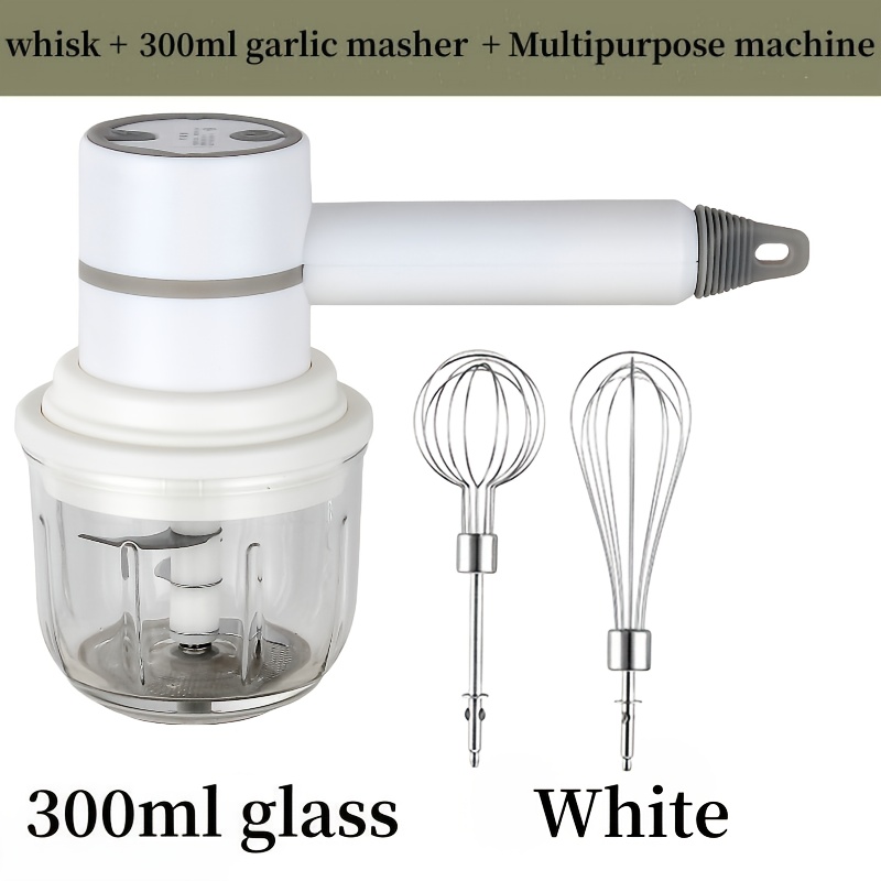 Mini Electric USB Glass Garlic Chopper Food Slicer & Chopper for Kitchen  300ML