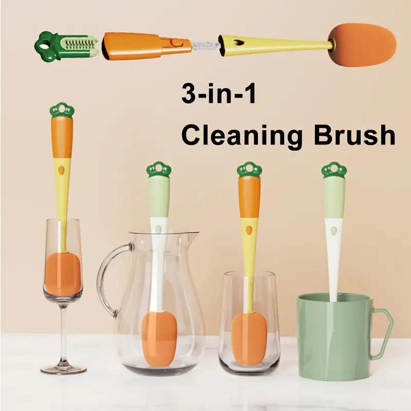 Multifunctional 1 Long Handle Household Cup Brush Cup - Temu