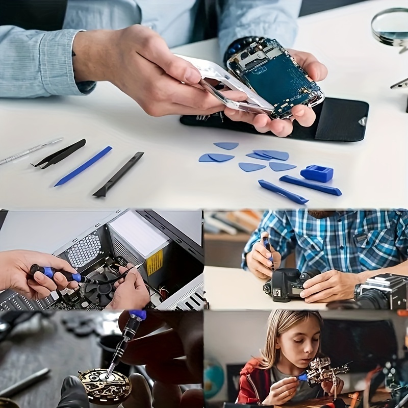 MMOBIEL Mini destornillador eléctrico – Juego de destornilladores de  precisión 42 en 1 para teléfono, laptop, cámara, reloj, computadora y más –