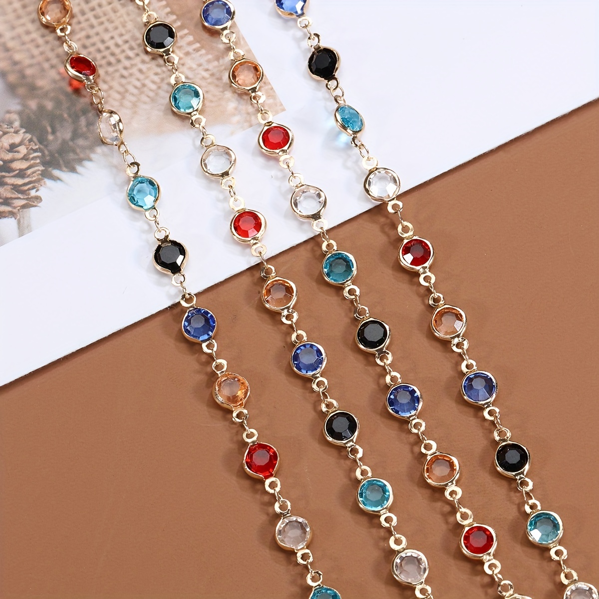 Gold Flat Beaded Necklace | Dainty Flat Ball Chain | Beads Necklace | –  YanYa