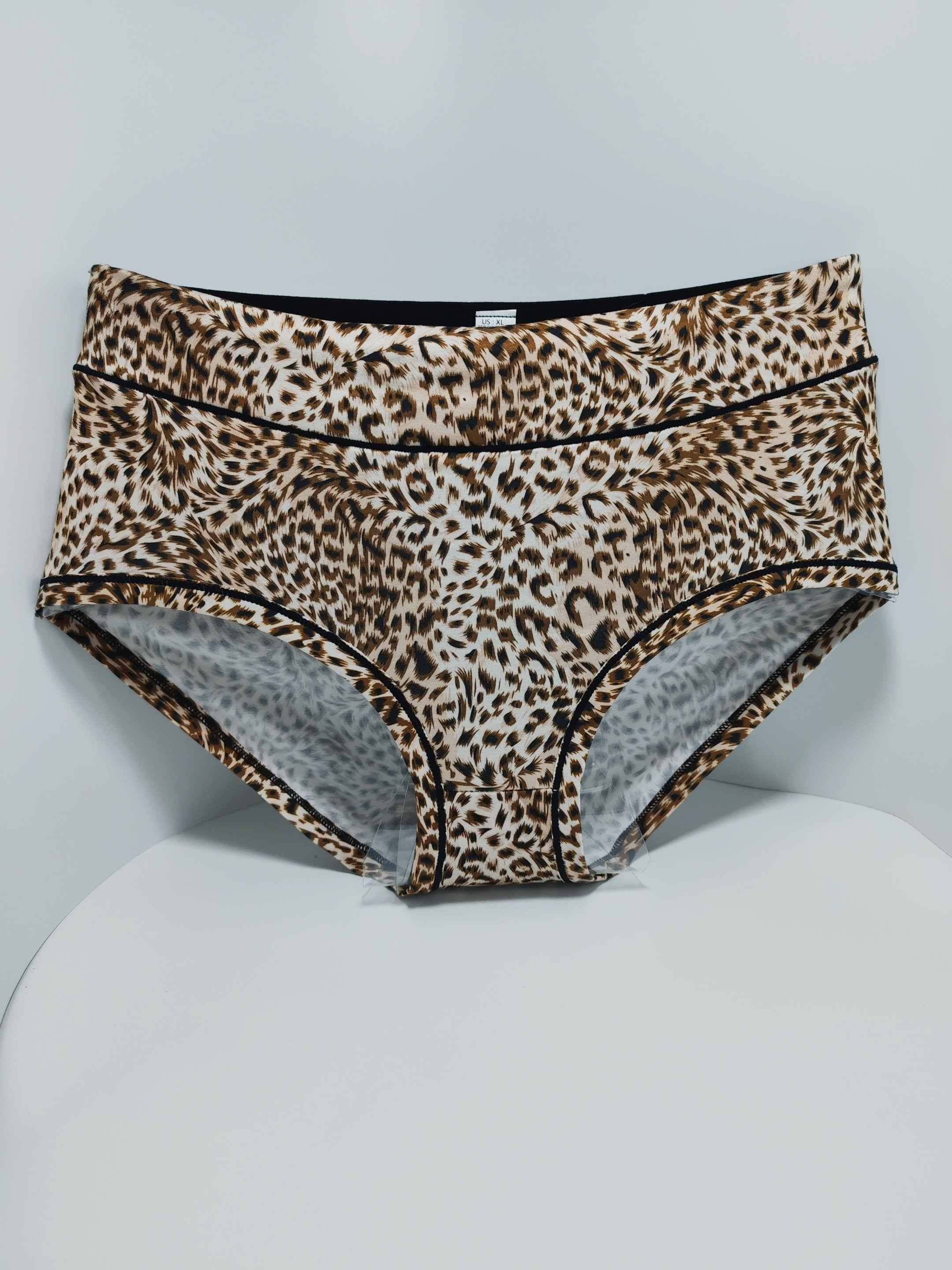 Zebra Leopard Print Briefs Comfy Breathable Cut Intimates - Temu