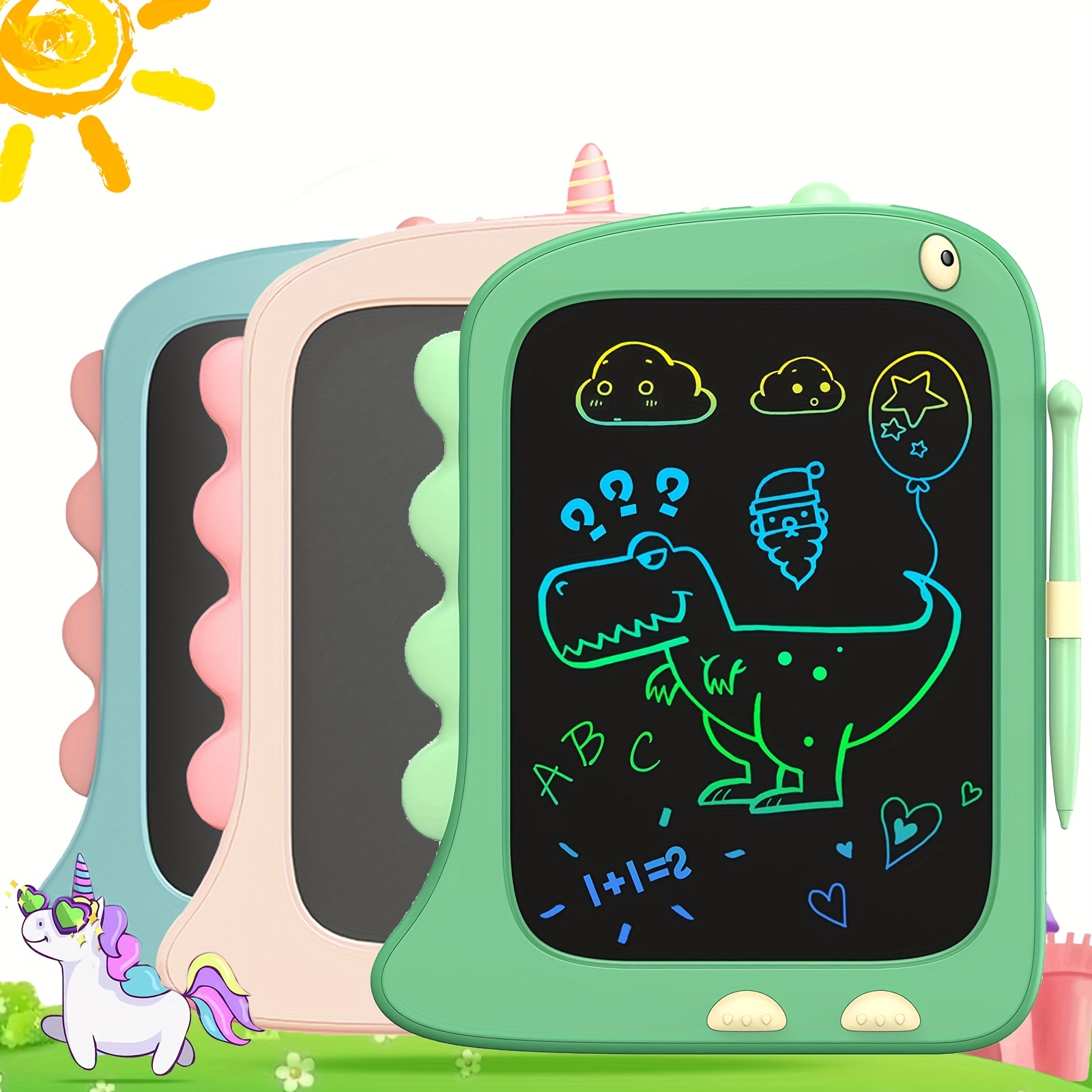 PERMUST 2 Pack Tablette Dessin Enfants 12 Pouces Tablette Dessin LCD  Magique,Doodle Pad avec Bouton D'effacement, Jouets pour Filles Garçons  Bleu+Rose : : Jeux et Jouets