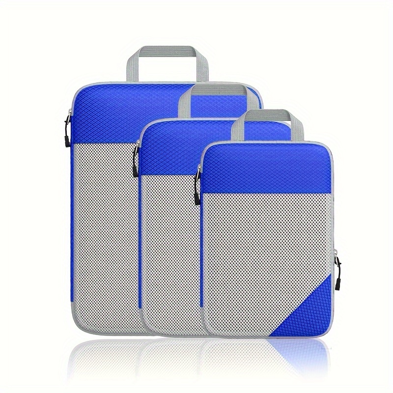 Organizadores de viaje, bolsas de compresión de equipaje, 8 juegos de  accesorios de viaje (azul)