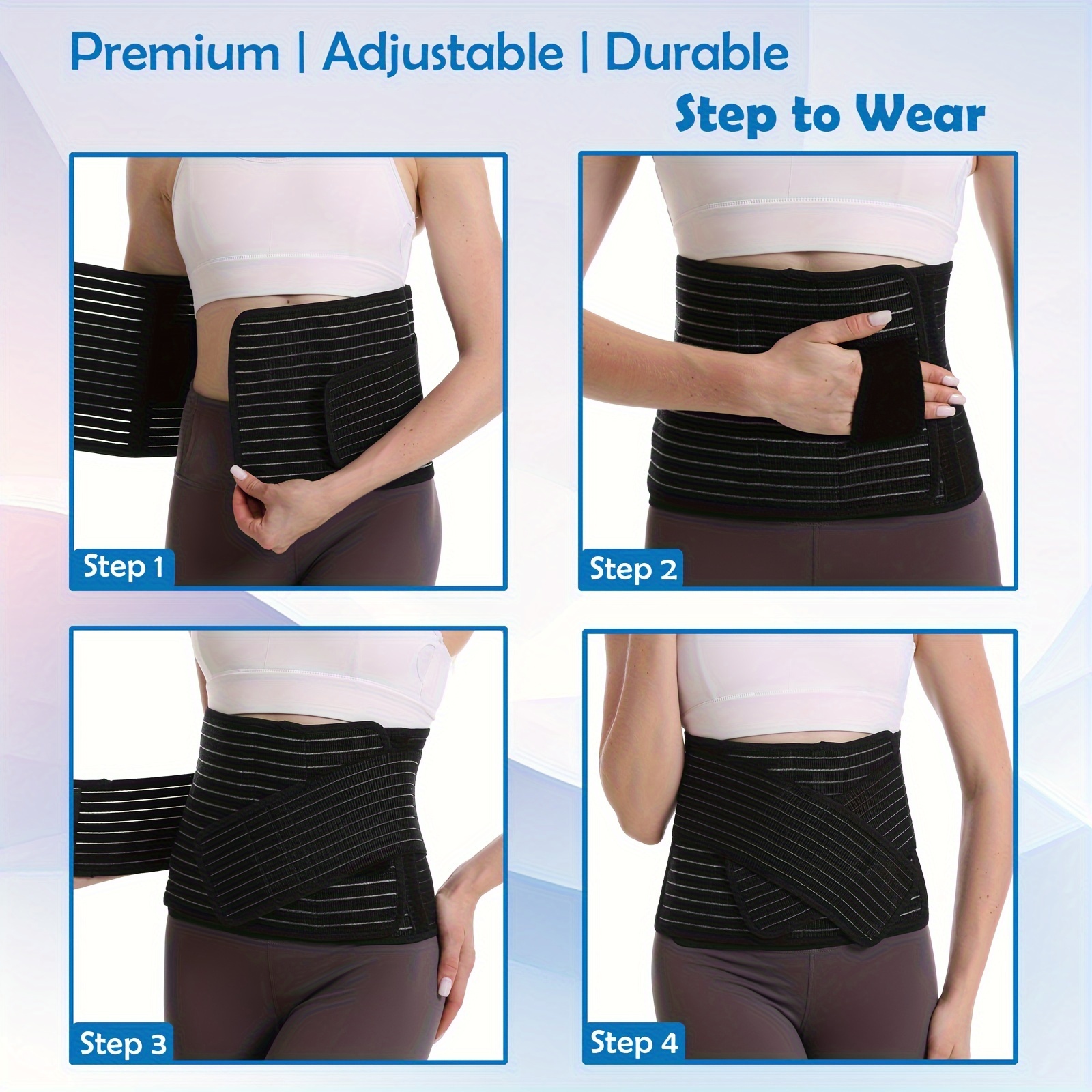 Everyday Medical Post Surgery Abdominal Binder - with Bamboo Charcoal  Accelerate Healing and Reduce Swelling After C-Section, Abdomen Surgeries,  Tummy