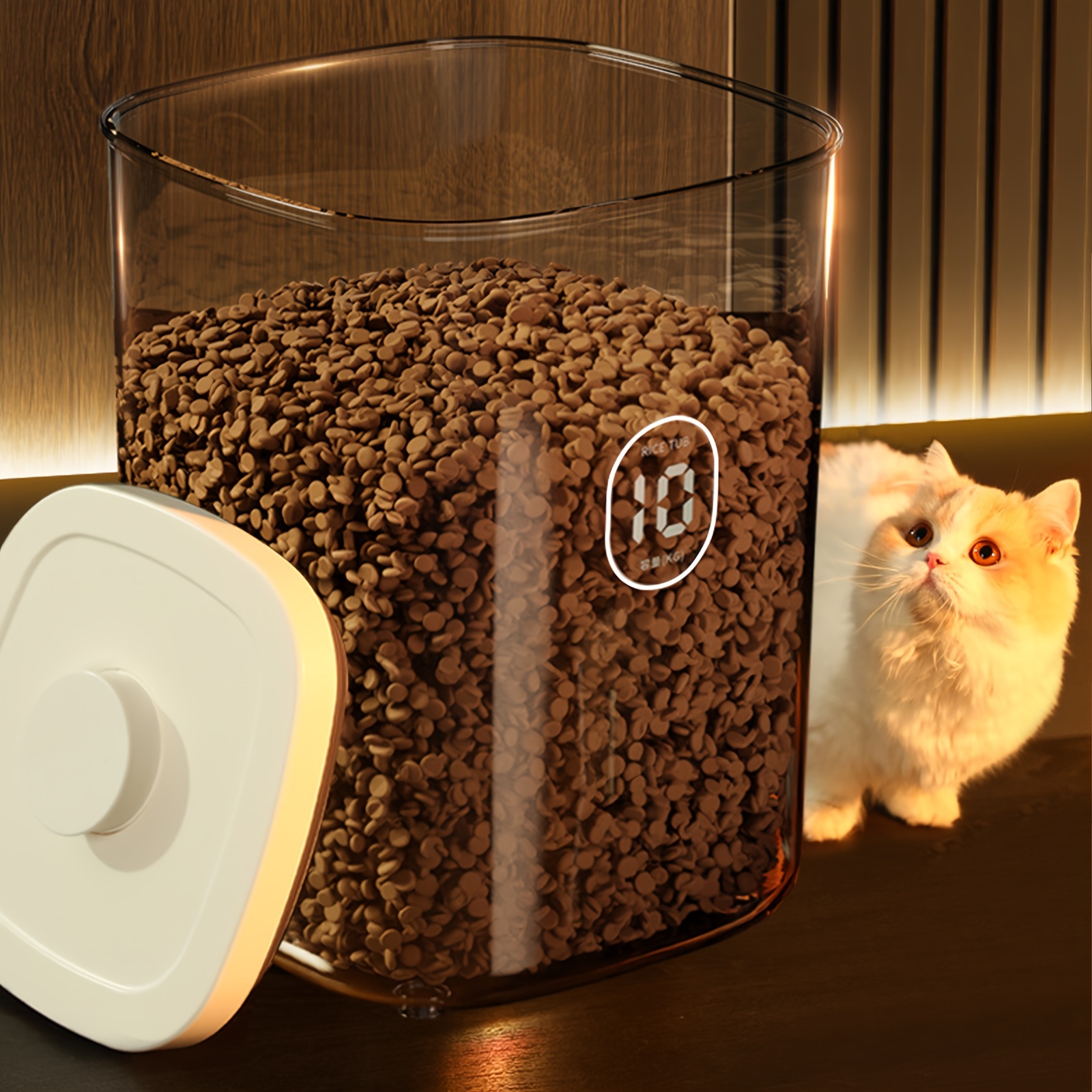 Pet Vacuum Food Storage Bucket For Dry Food Storage, Moisture-proof Dog Dry  Food Storage Container With Lid, Airtight Household Dog Food Container Bin  - Temu