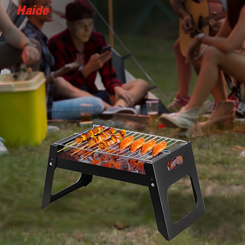 Charcoal Grill,portable Barbecue Grill Folding Bbq Grill,small Barbecue  Grill,outdoor Grill Tools For Camping Hiking Picnics Traveling, Outdoor  Camping Picnic, Cookware Barbecue Tool Accessories - Temu