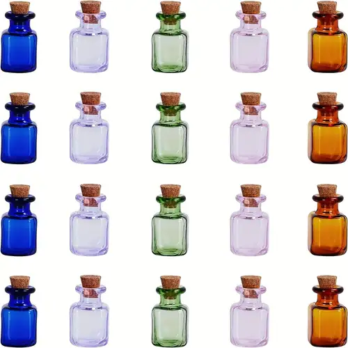 48 Piezas/juego Pequeñas Botellas Cristal Pequeñas Tarros - Temu