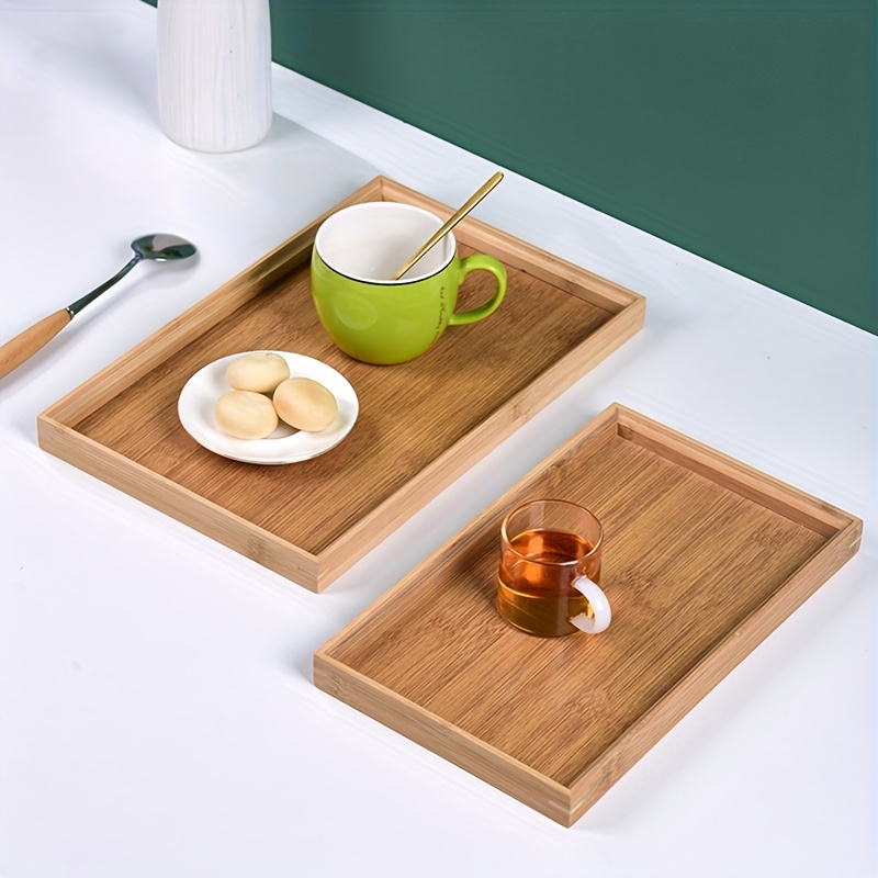 Bamboo Wood Tray Rectangular Japanese Style Servicing Tray - Temu