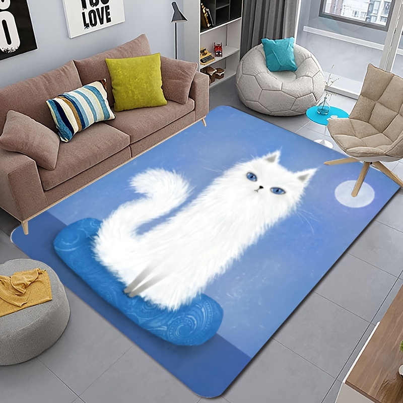 Cute Cat And Dog Pattern Door Mat Comfortable Anti slip Anti - Temu